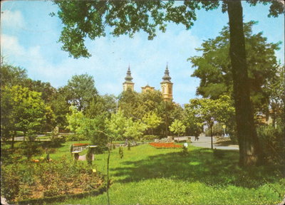 EU: Oradea - vedere din parcul Petofi (1970), Oradea, 1970