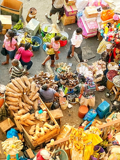 The hustle bustle in the Ghanaian Market, Accra, 2023