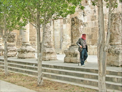 Le portique romain (Amman, Jordanie), Amman, 2005