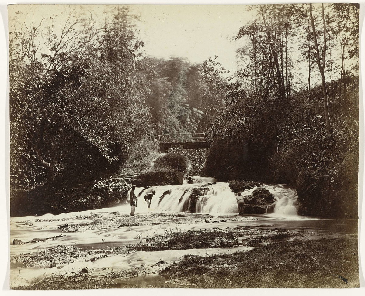 EU: Waterval bij Malang (1880), Malang, Indonesia, 1880