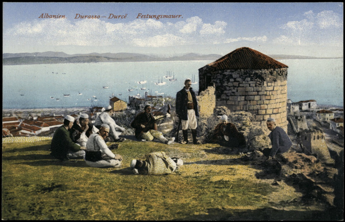 Festungsmauer, Durrës (postcard)(AK122 514), Durrës, Albania, 1914