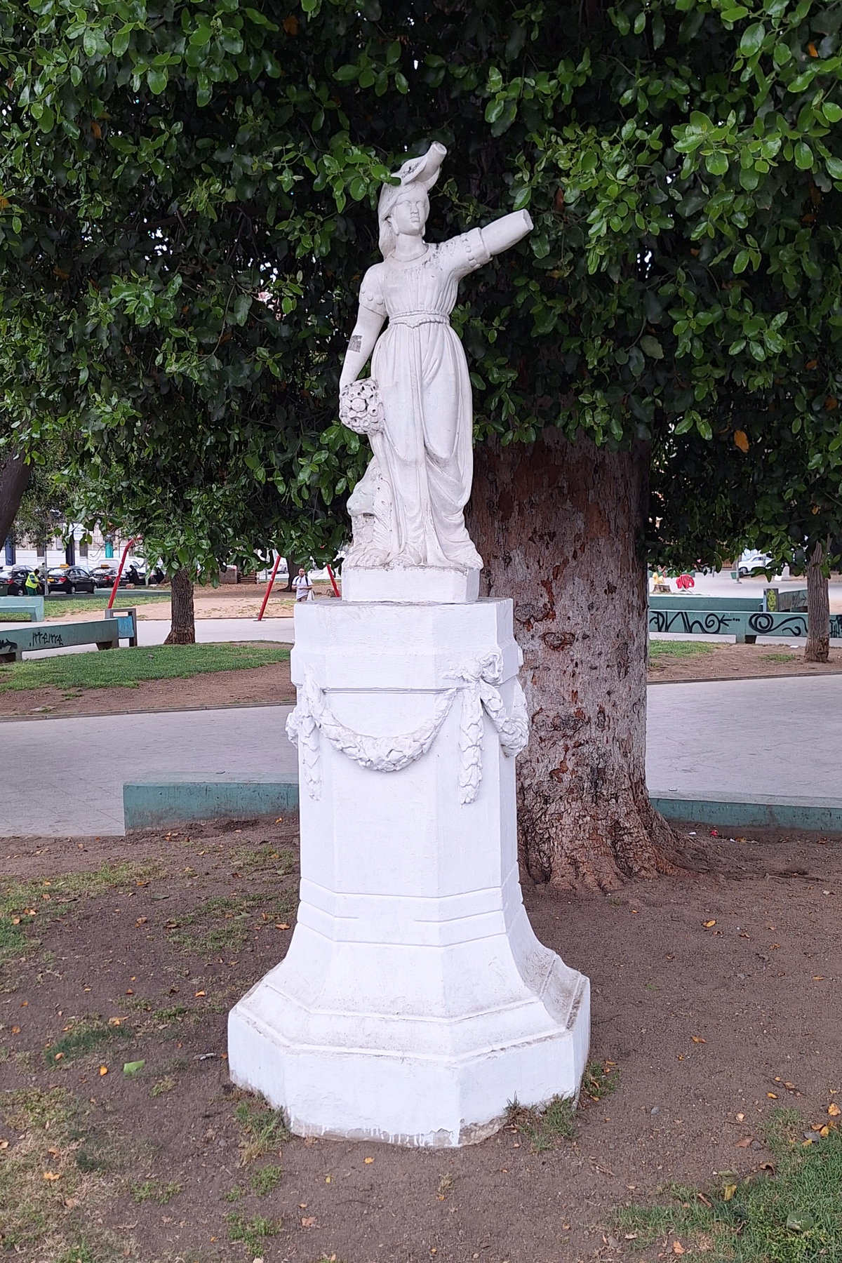 Estatua en Parque Italia, Valparaíso, Valparaiso, Chile, 2024