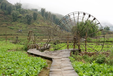 Water wheels in Cat Cat village, Sa Pa, Vietnam, 1140, Sa Pa, 2024