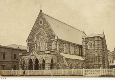 Stow Memorial Church (now Pilgrim Church), Flinders Street, Adelaide SLSA, Adelaide, 1870