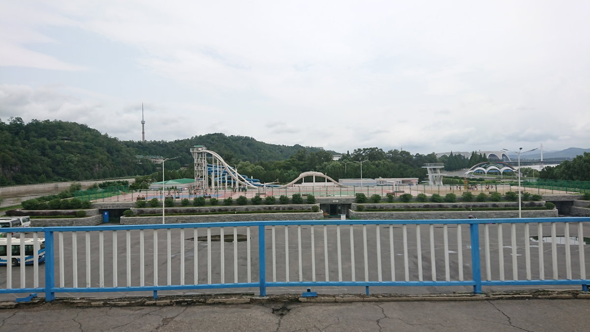 Road bridge on Rungna Island, Pyongyang, Pyongyang, North Korea, 2019