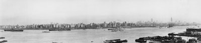 Panorama of Manhattan's West Side from Across the Hudson, New York, 1945