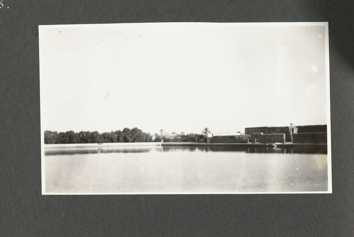 EU: Waterreservoir in de tuinen van Aguedal, Marrakech (1925), Marrakech, Morocco, 1925