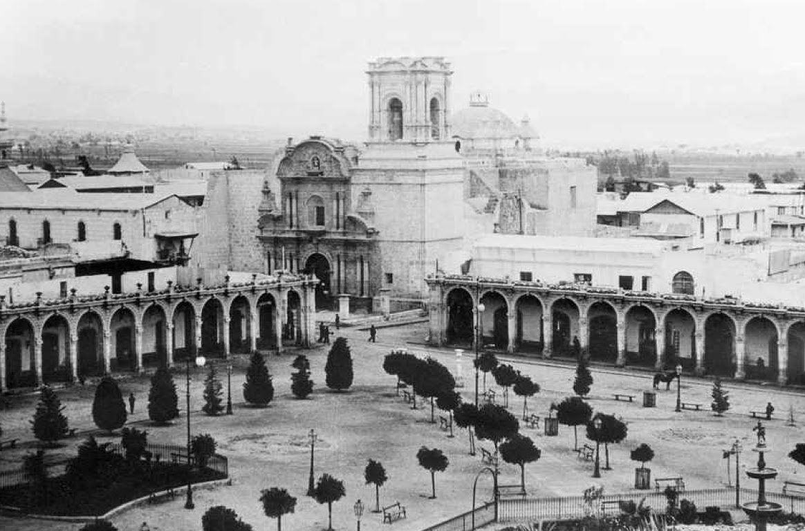Church of La Compañía in 1900 (Arequipa, Peru), Arequipa, Peru, 1900