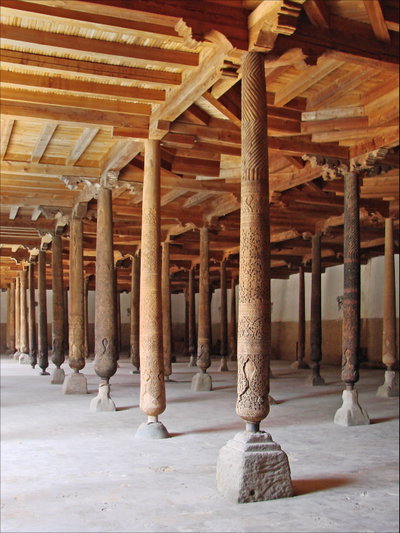 La mosquée Juma Masjid (Khiva, Ouzbékistan), Khiva, 2011