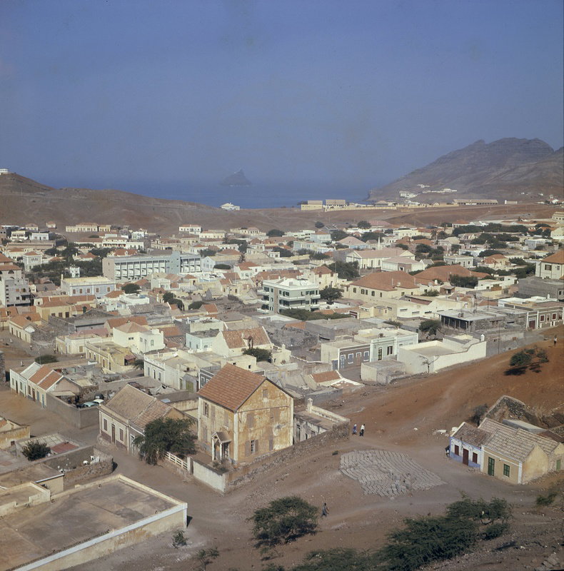 EU: Panorâmica da cidade de Mindelo (1968), Mindelo, Cape Verde, 1968