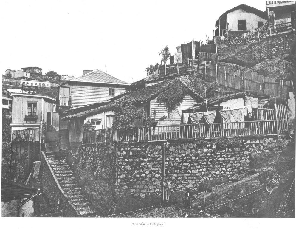 Cerro bellavista, (vista general) - harry grant olds, Valparaíso, Chile, 1899