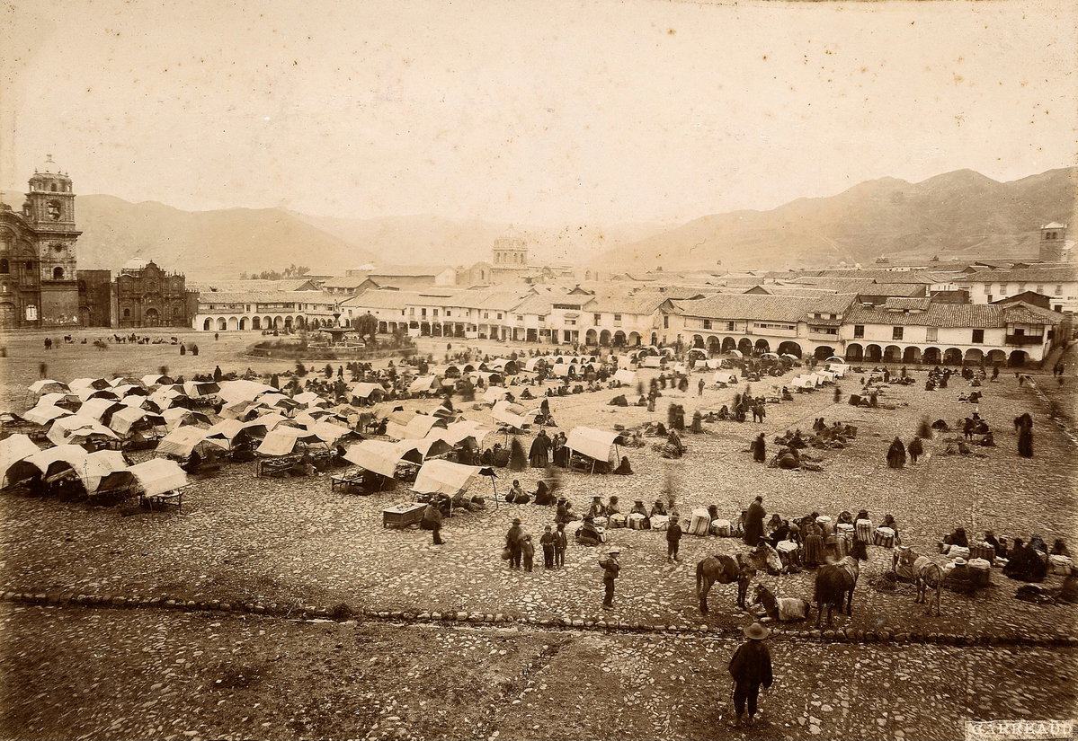 Cusco. Market - Fernando Garreaud, Cusco, Peru, 1898