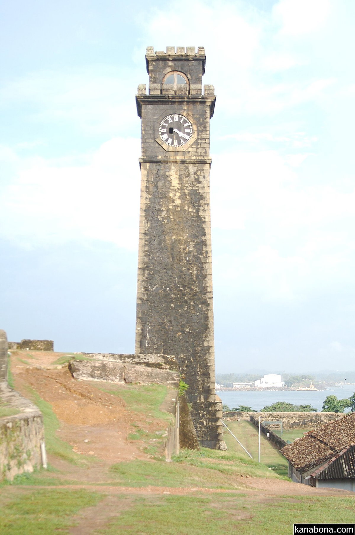 Galle Fort clock tower and the entrance to cavalier, Galle, Sri Lanka, 2008