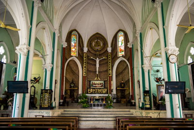 Inside St. Francis Xavier Parish Church, Cholon, Ho Chi Minh City, 2017