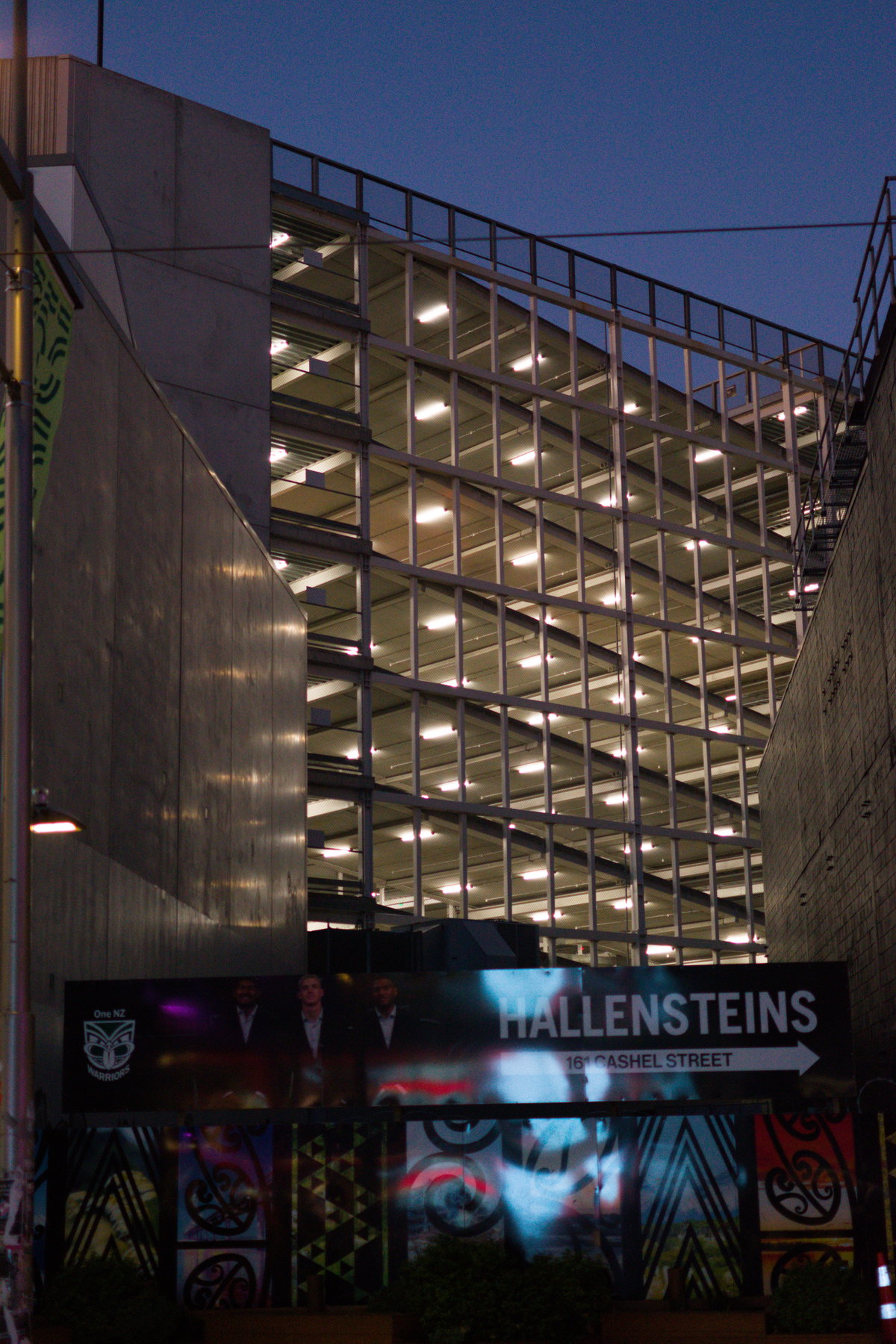 Christchurch Pre-Wikicon sunset photowalk 38 parking building, Christchurch, New Zealand, 2025