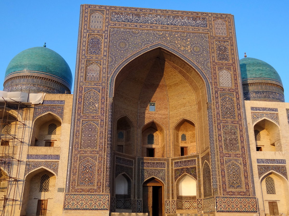 Facade of Mir-i-Arab Medressa - Old City - Bukhara - Uzbekistan, Bukhara, Uzbekistan, 2012