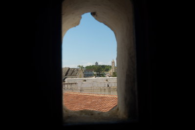 A view of Fort Williams from Cape Coast Castle, Cape Coast, 2023