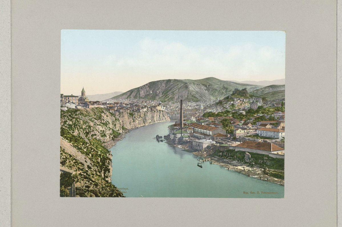 EU: Uitzicht op Avlabar (1905), Tbilisi, Georgia, 1905