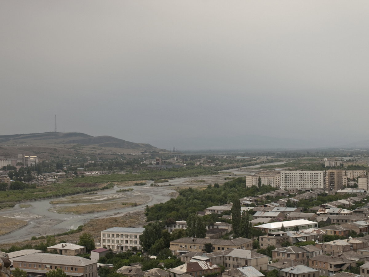 Great Liakhvi from Gori Fortress, Gori, Georgia, 2012