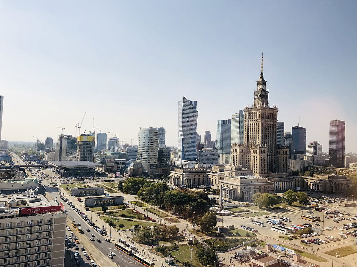 Pałac Kultury i Nauki (widok z hotelu Novotel 2), Warsaw, Poland, 2019