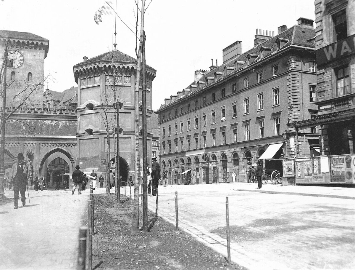 Gebäude In München in 1910, Munich, Germany, 1910