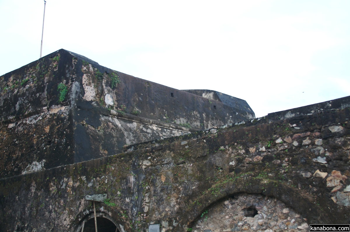Galle Fort walls of moon bastion, Galle, Sri Lanka, 2008
