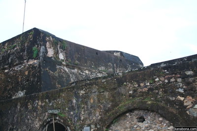 Galle Fort walls of moon bastion, Galle, 2008
