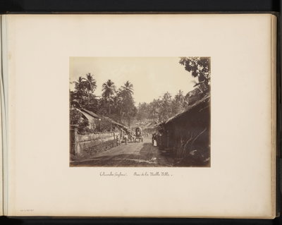 Straatgezicht in Colombo op Brits Ceylon, Colombo, 1880