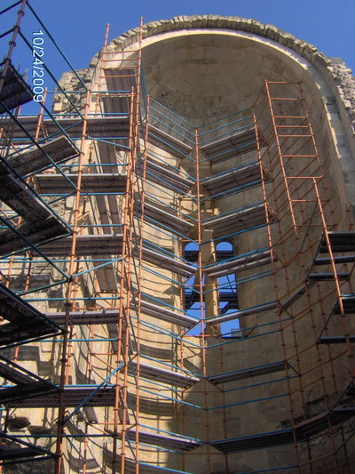 Bagrati temple reconstruction, Kutaisi — photos through time