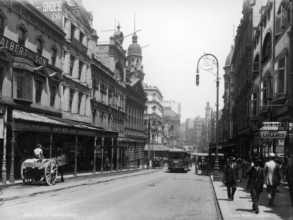 King Street, looking west, Sydney, Sydney, Australia, 1900