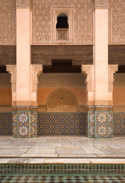Ben Yusef madrassa - after a brief rain shower, Marrakech, 2008