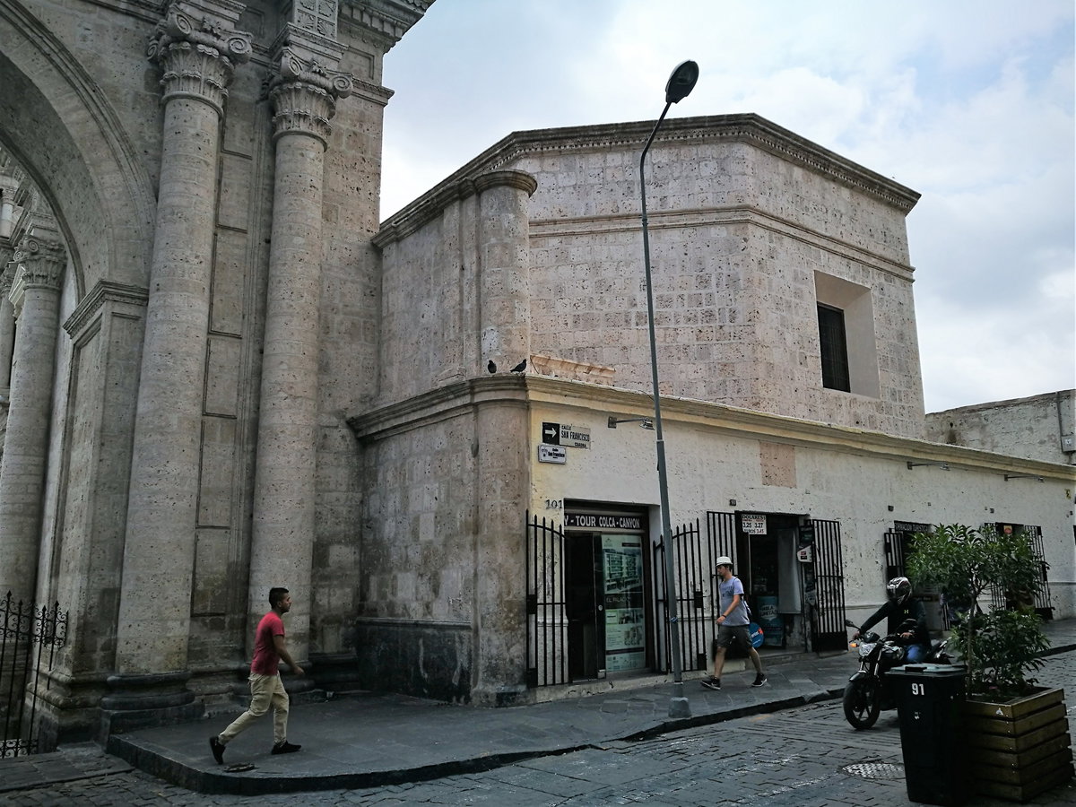 Edificis del carrer San Francisco d'Arequipa, Arequipa, Peru, 2017