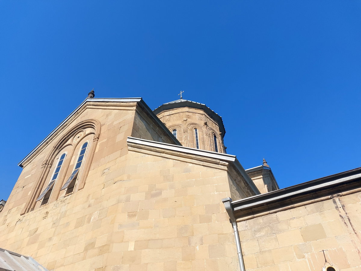 West facade of the Samtavro Monastery main church, Mtskheta, Georgia, Mtskheta, Georgia, 2024