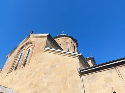 West facade of the Samtavro Monastery main church, Mtskheta, Georgia, Mtskheta, 2024