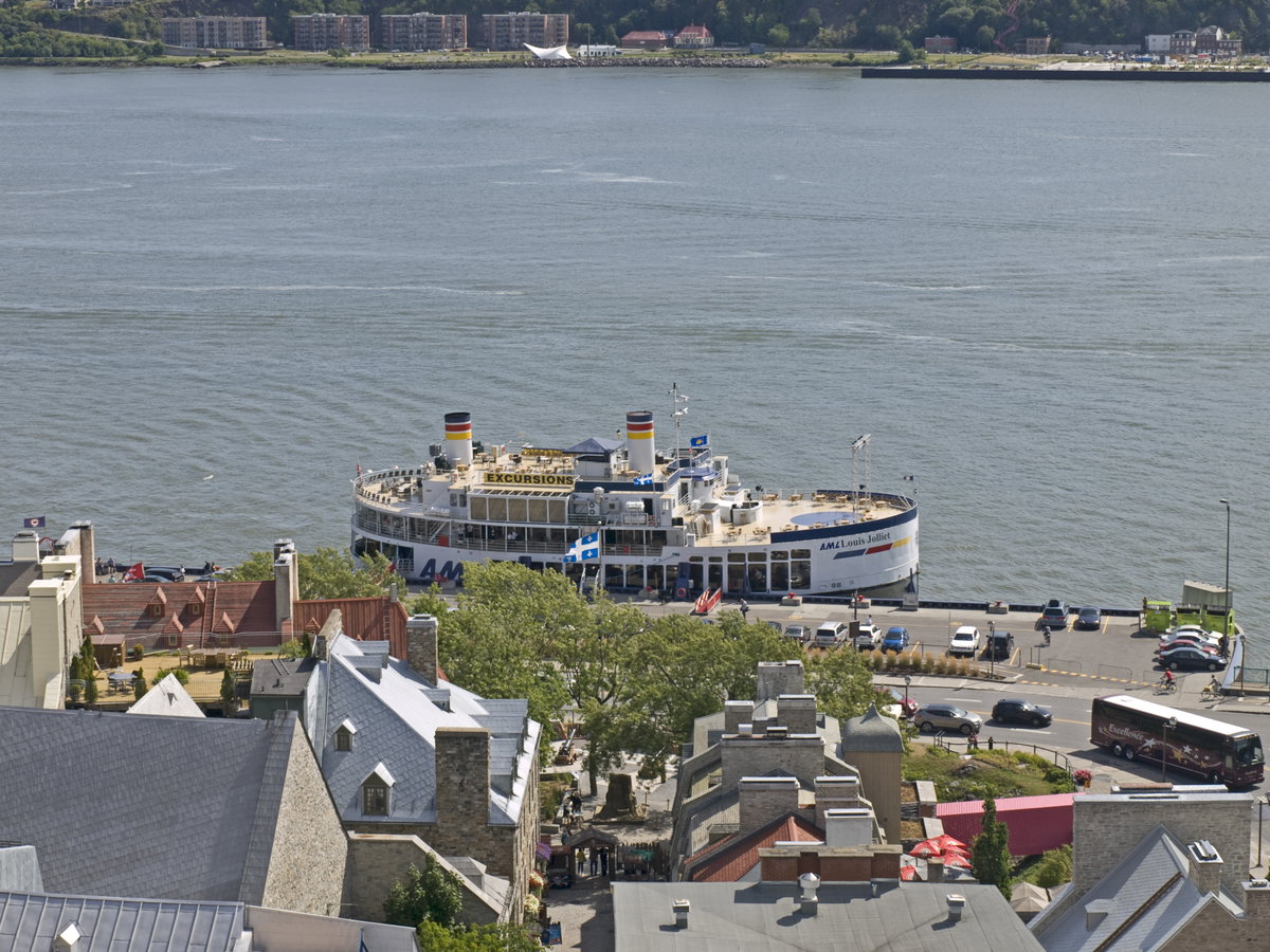 Quebec City Saint Lawrence River seen from Terrasse Dufferin 2, Quebec City, Canada, 2017