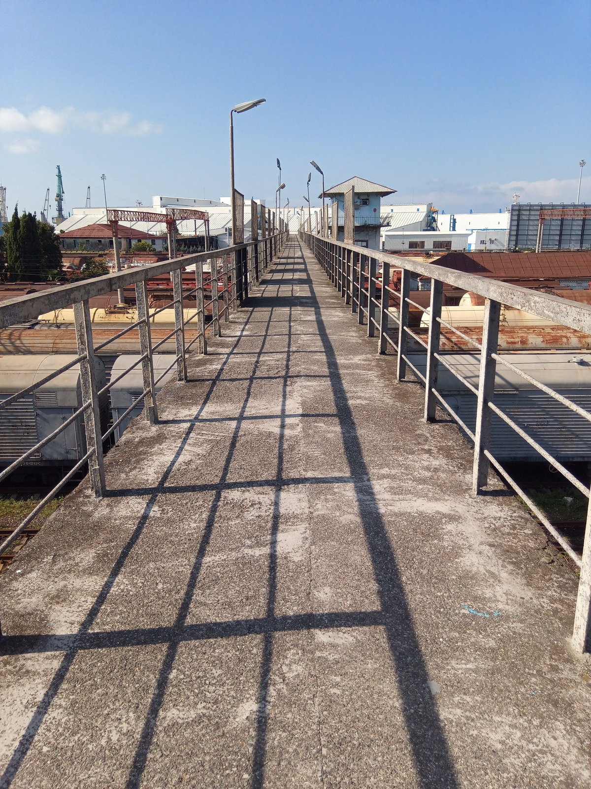 Batumi Freight train station pedestrian bridge, Batumi, Georgia, 2023