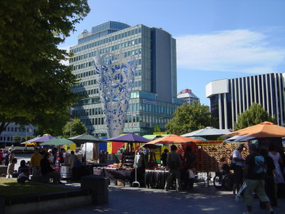 Cathedral Square market, Christchurch, NZ, Christchurch, 2007