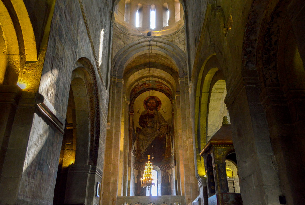 Svetitskhoveli interior, Mtskheta, Georgia, 2018