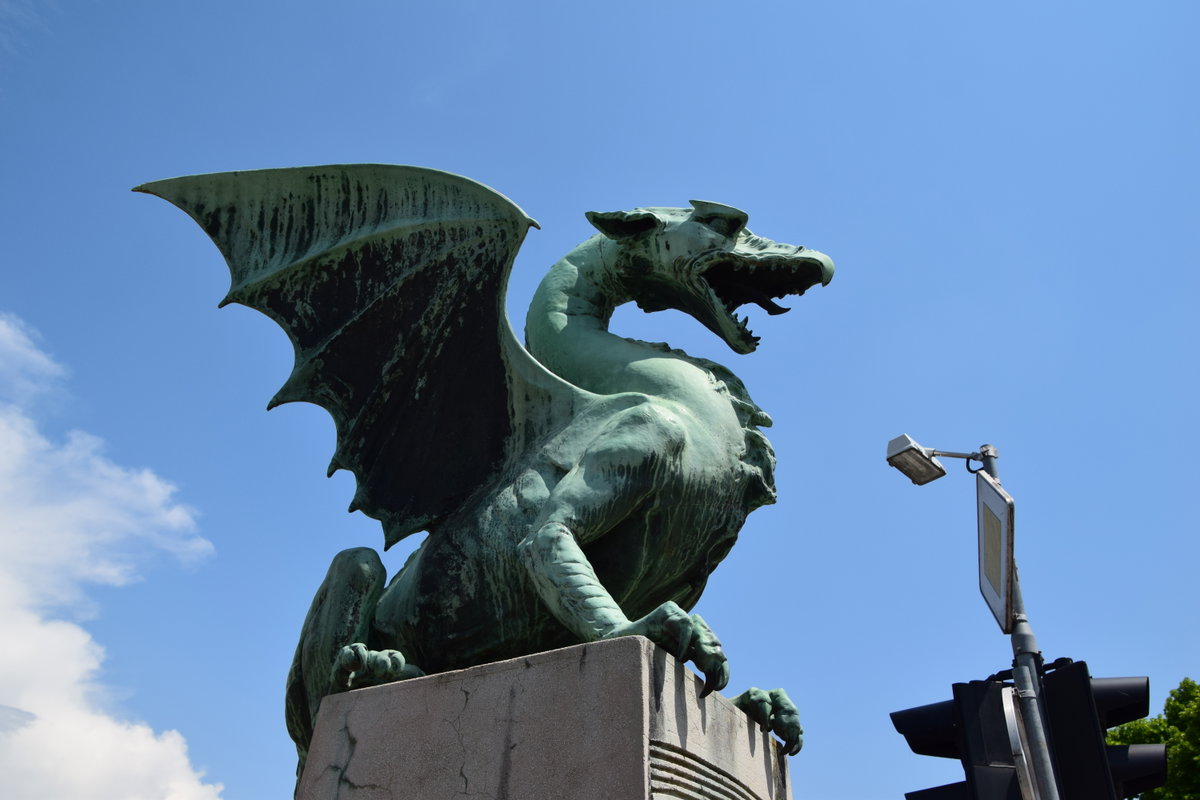 Dragon Bridge (Ljubljana), Ljubljana, Slovenia, 2023