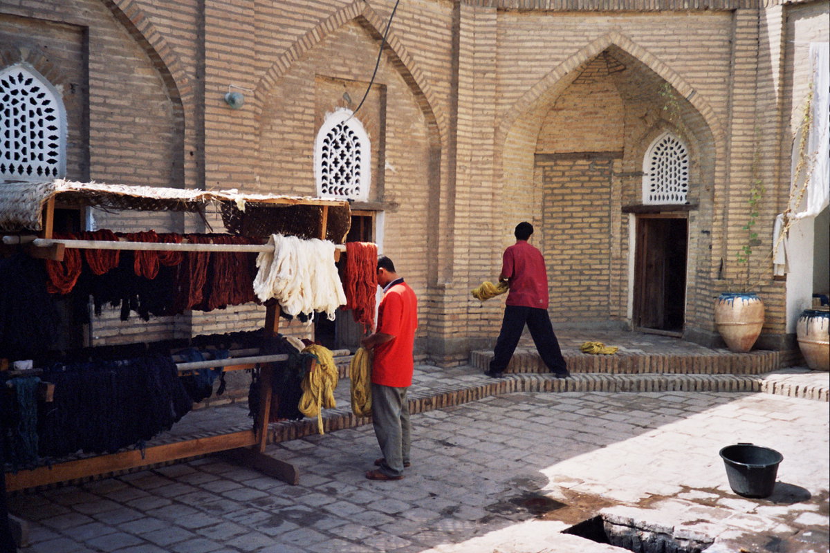 Silk Carpet Workshop, Khiva (480886), Khiva, Uzbekistan, 2004