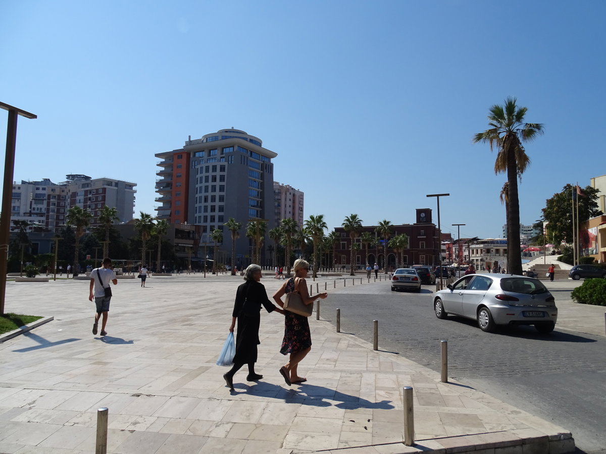 Plac glowny durres, Durrës, Albania, 2017