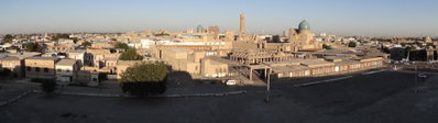 Panorama of Old City from Battlements of The Ark (Original Settlement) - Bukhara - Uzbekistan, Bukhara, 2012