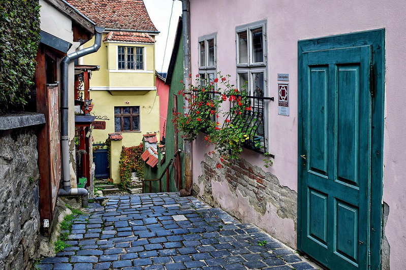 Sighișoara - Romania in 2025 — Street in Sighisoara