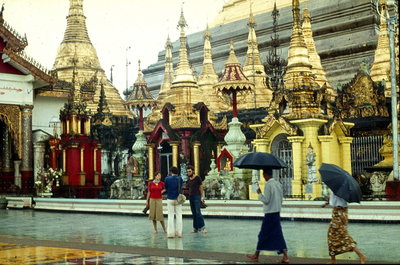 Shwedagon Pagoda in 1976, Yangon, 1976