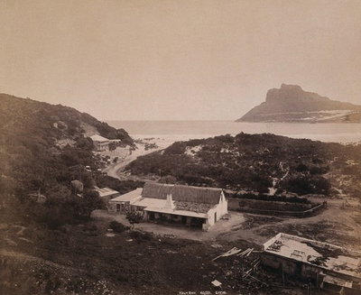 EU: South Africa: Hout Bay behind Table Mountain. Photograph by George Washington Wilson, (1896), Cape Town, 1896