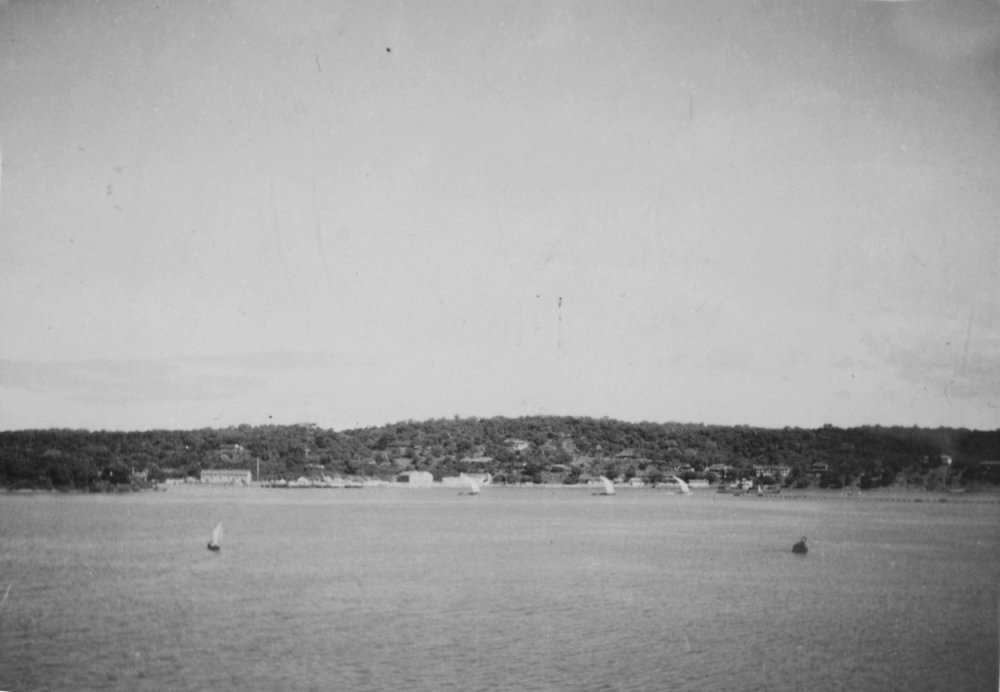 EU: De kust bij Trincomalee (Ceylon) begin jaren 40 (1940), Trincomalee, Sri Lanka, 1940
