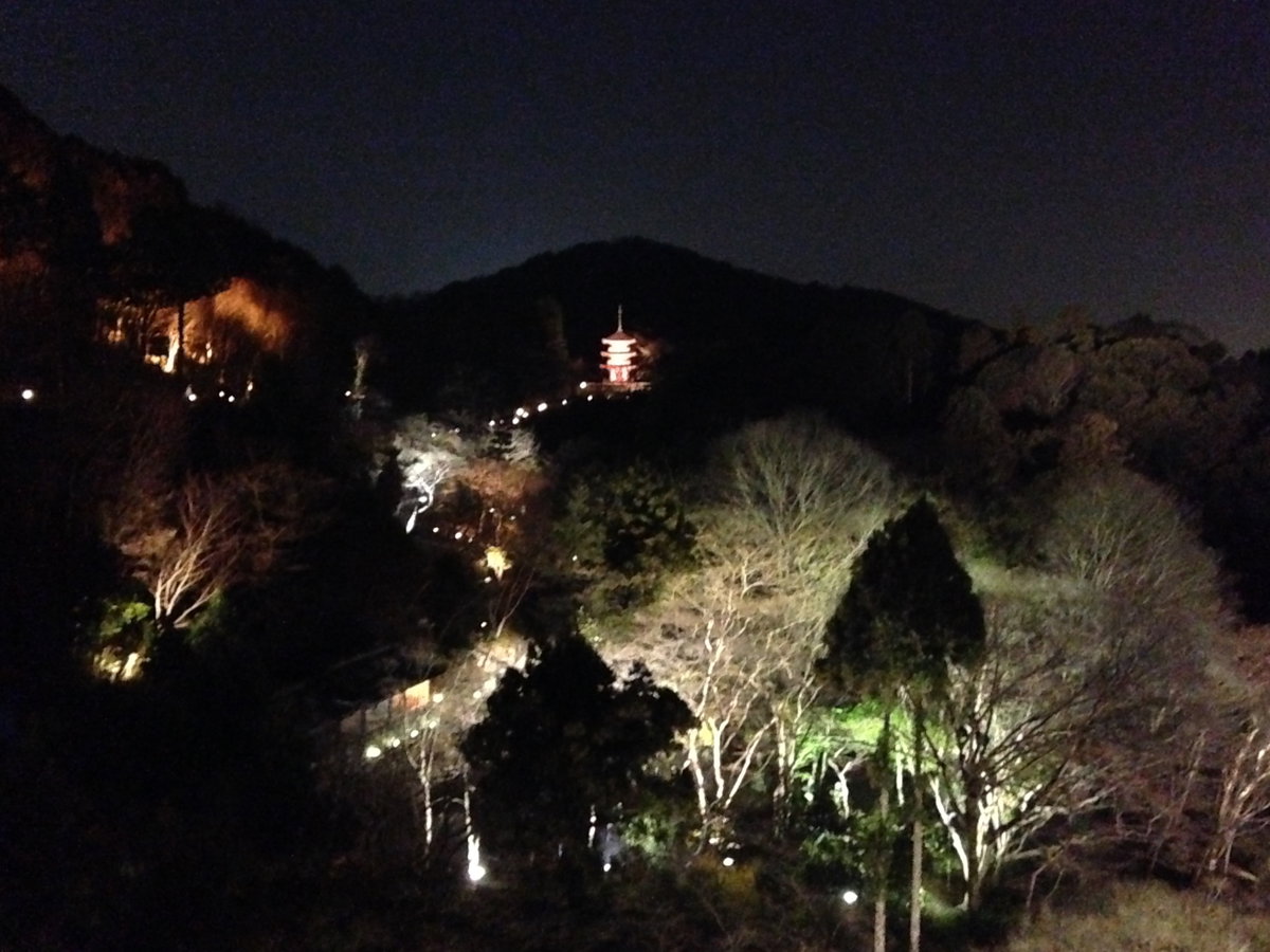 Illuminated Kiyomizudera Temple, Kyoto, Japan, 2014