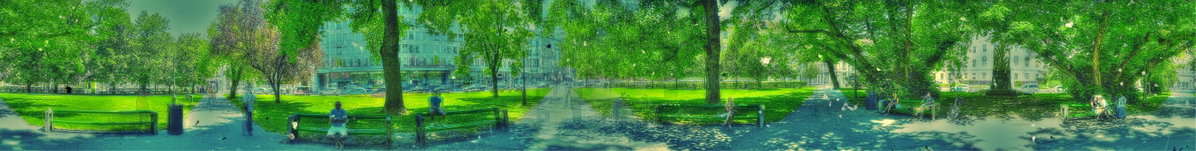 Miklošič Park panorama, Ljubljana, Slovenia, 2011