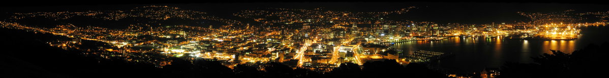 Wellington City Night, Wellington, New Zealand, 2003