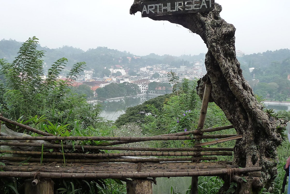 View over Kandy Lake, Kandy, Sri Lanka, 2013